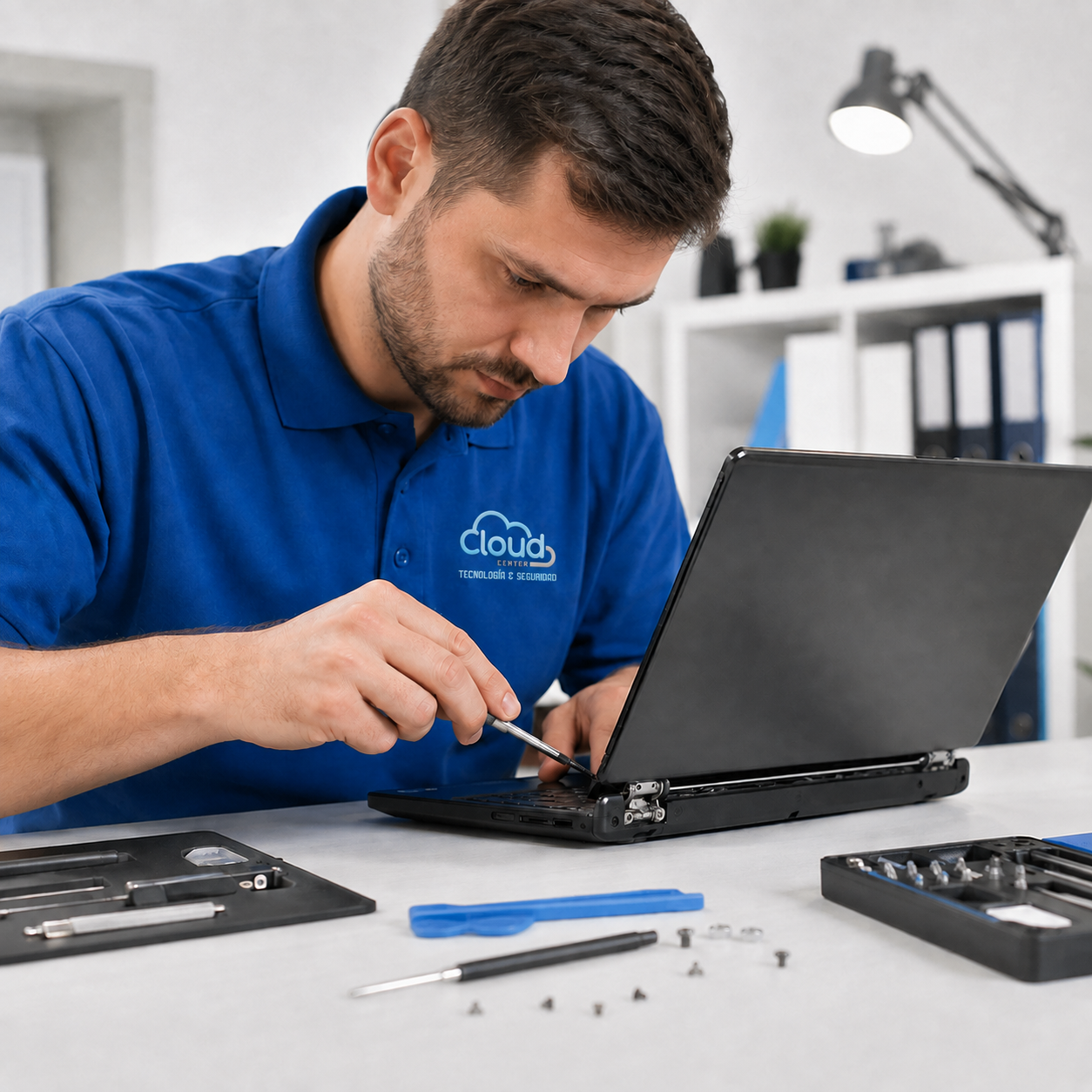 Cambio y reparación de bisagras de laptop